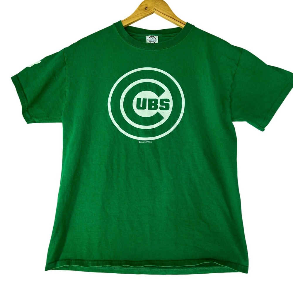 Vintage 2006 Chicago Cubs St Patricks Day Green T-Shirt Mens Medium MLB Shamrock